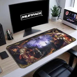 [Sale off up to 65%][Free Ship] Baldur's Gate 3 Gaming Mouse Pad: XXL Desk Mat, Non-Slip Neoprene