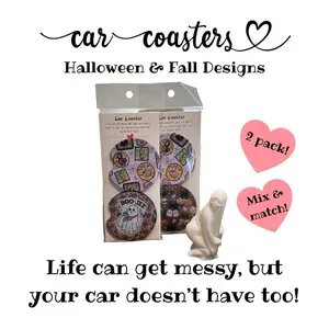 Halloween/Fall Car Coasters-Mix & Match