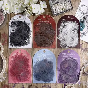 Vintage Journal Stickers Set, Waterproof DIY Scrapbook Border Frames, Creative Decorative Decals for Handmade Projects, Adhesive Stickers