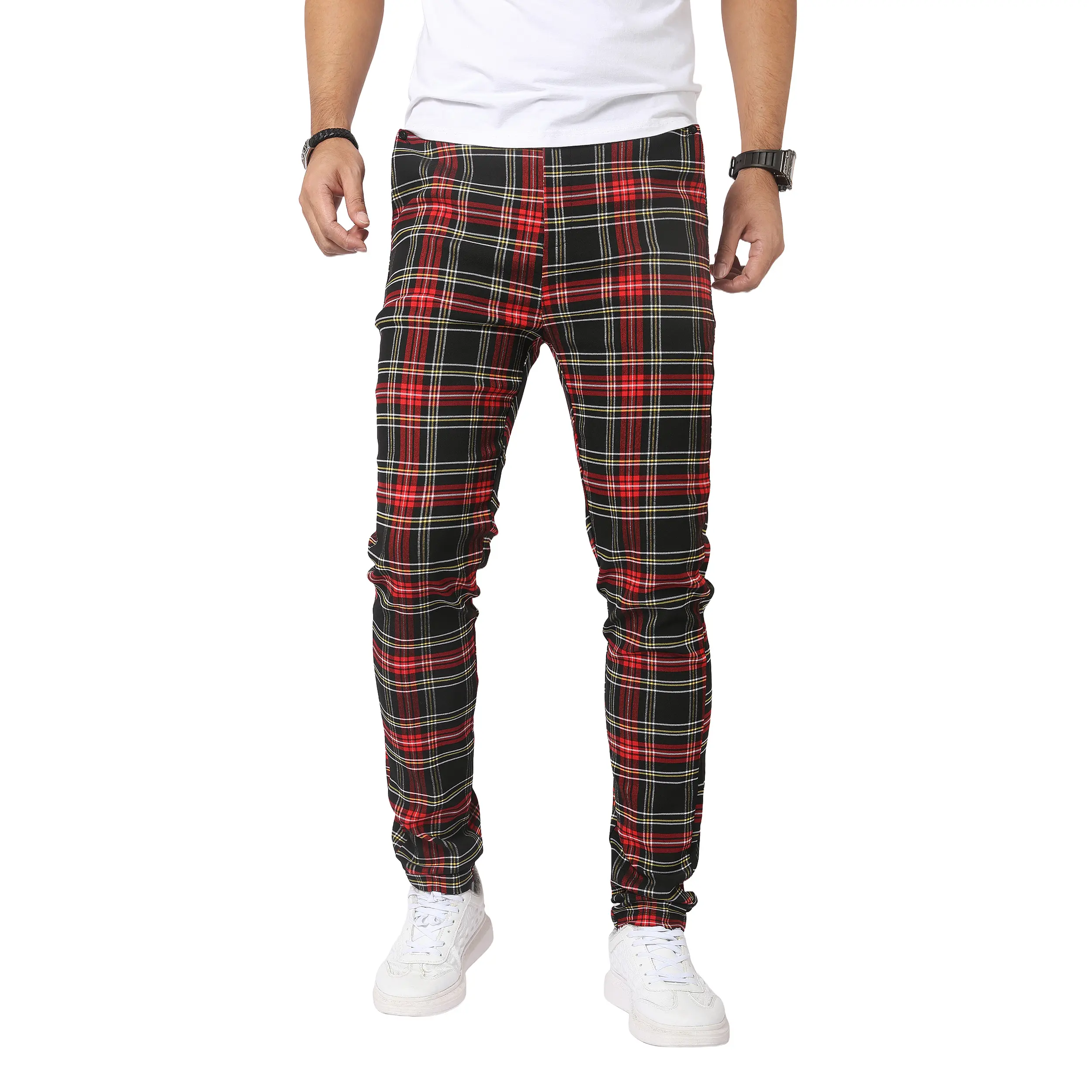 men's plaid dress pants slim fit Alfani Mens Slim-Fit Stretch Plaid Dress Pants 32W MSRP $135 – DGFOutlet main image 1