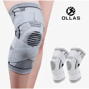 OLLAS Knee Braces, 2-Pack, Knee Support Compression Sleeves, Fitness Sports Knee Braces, Women's & Men's Compression Suitable for Running, Fitness, Basketball