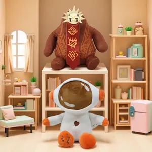 Cyberpunk Astronaut Monster Plush Mystery Space Explorer Desk Pet Aesthetic Room Decor