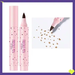 Freckle Pen Faux Freckle Pen Colour Pop Freckle Pen Supernaturally Realistic Freckles Makeup Brush Fantastic Freckles Pen Long-lasting Waterproof Soft-point Absorbent Pen For a Natural and Easy Makeup Look Eyeliner Lipliner Cosmetic
