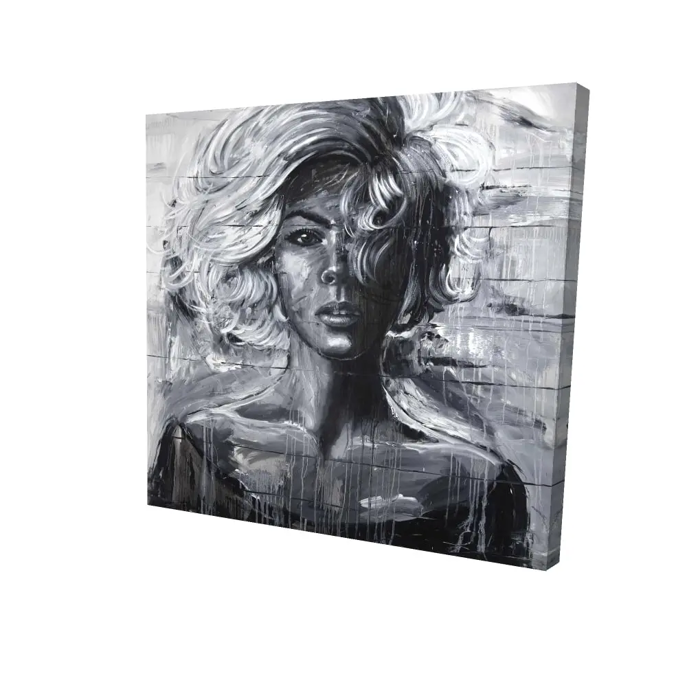 Begin Home Decor 2080-2424-FI70 24 x 24 in. Gentle Woman Industrial Bedroom Beauty Canvas - Home Decor
