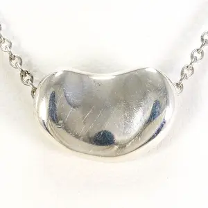 Pre-owned Tiffany & Co. Sterling Silver 925 (Ag925) Small Leather Goods Tiffany&Co. Bean Silver925 Necklace