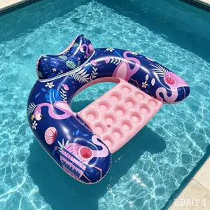 Leaf Inflatable Lounge Chair Float, 4-In-1 Pool Hammock with Mesh Bottom, Portable Floating Bed for Travel, Swimming Pool, Hot Tub