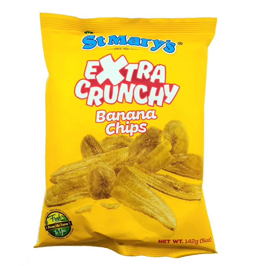 St. Mary's Banana Chips Extra Crunchy - Lightly Salted Banana Chips, Ideal for Snacking and Dipping