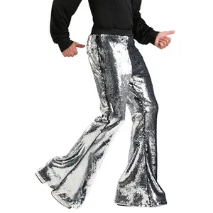 Mens Reversible Sequin Disco Pants