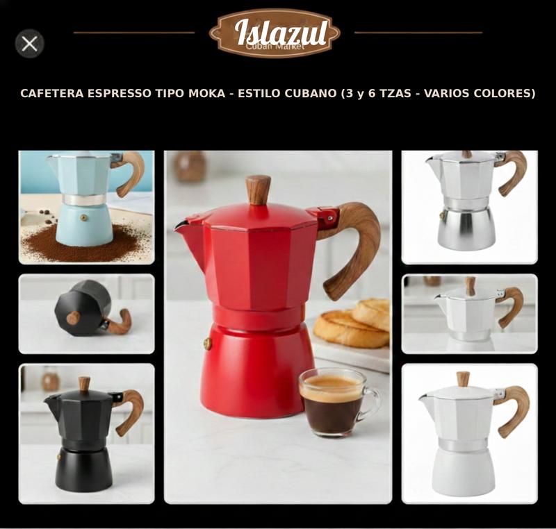 Cafetera Espresso Tipo Moka - Moka Type Espresso Coffee Maker