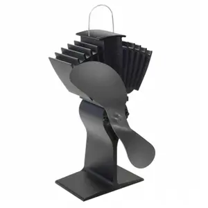 Caframo 812AMXBX Ecofan AirMax - Heat Powered Stove Fan Black