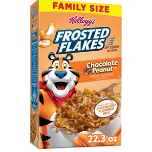Kelloggs Frosted Flakes Chocolate Peanut Flavor Cereal- 1 Box 22.3 oz