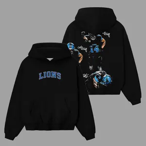 Amon-Ra St. Brow x Jahmyr Gibbs Celly For One Pride Fits Cotton Hoodie Sweatshirt T-Shirt (Made In US), Lions Fans Outfit, Game Day Outfits, Gift For Football Fans, Football Graphic Hoodie