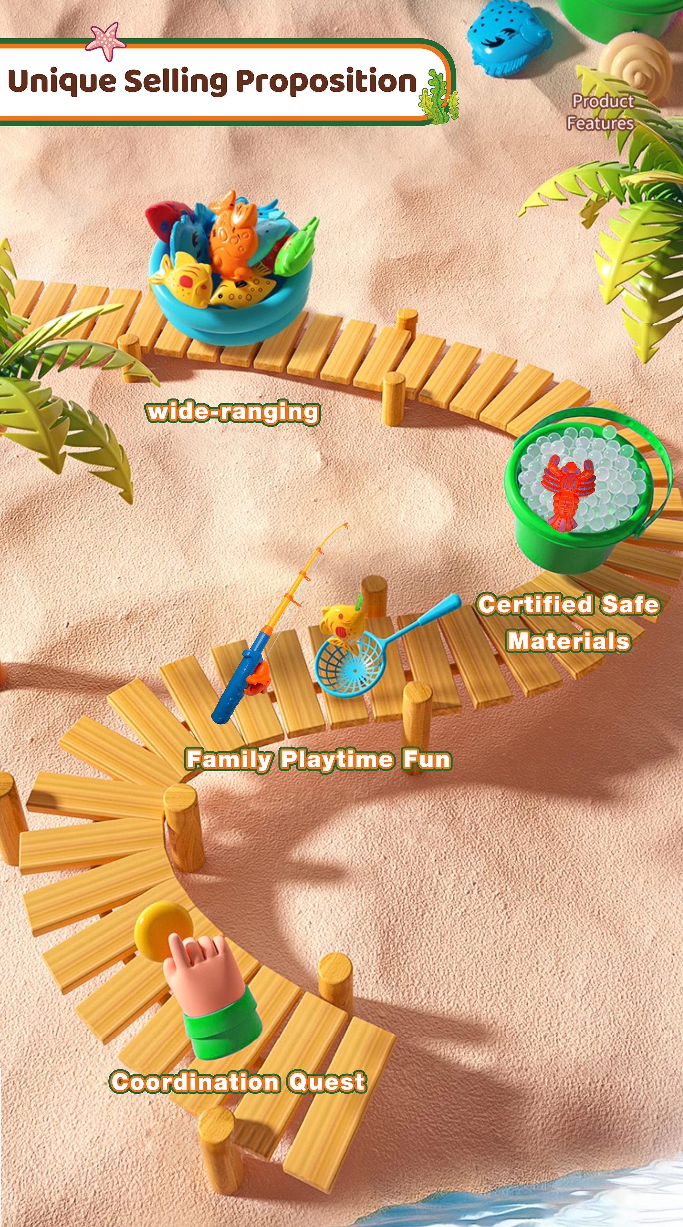 Kiditos Magnetic Fishing Bath Toys Game Set,Swimming Fish Toys for Bathtub,Water Table Bathtub Toys for Toddlers Kids Age 3-6, Pool Toys for Pretend Play&Education Teaching&Learning Colors