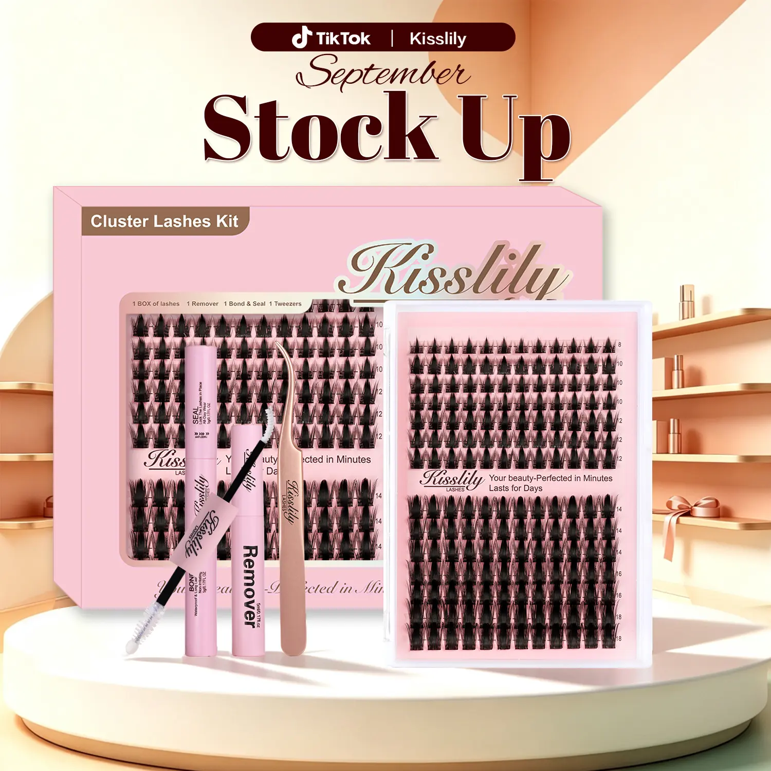 Volume Fairy | Kisslily Black/Brown Manga Lashes Anime Spiky Dramatic Invisible Cluster Lashes DIY Layered Fluffy Individual Lash Extensions for Salon & Daily Lashes Doll-Eye lashes,sunscreen #tiktokshopstockup