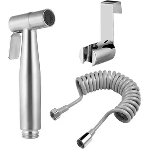 Pack of 3 Handheld Bidet Sprayer, Stainless Steel with Water Tank Hook and Shower Hose for Feminine Wash