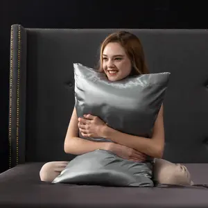 Queen Pillowcase Set of 2 with Envelope Closure Silky Soft Satin Fabric for Restful Sleep Multiple Colors Easy Care Soft Breathable Sheet