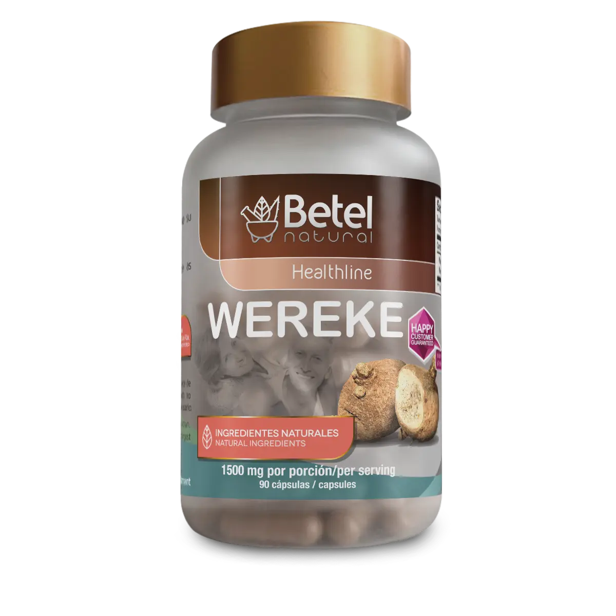 Betel Natural Organic Wereke Nutrition Blend Capsules - 90-Count Daily Dietary Herbal Supplements for Healthcare Support