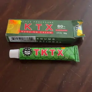 Tattoo Numbing Cream - T-K-T-X - Green 80% International - Pain Free Tattoos - Effective Numbing Formula for No-Distraction Tattoos
