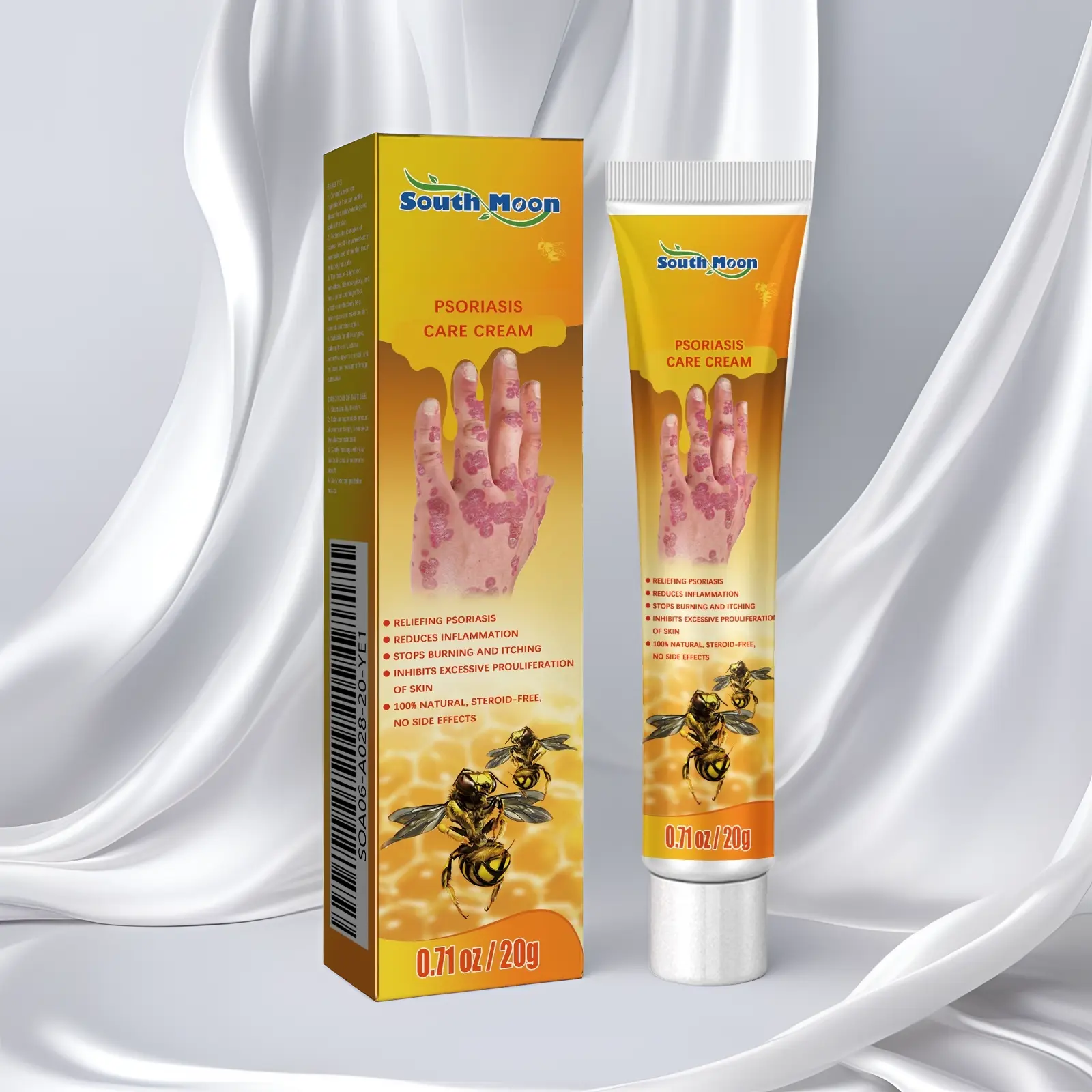 South Moon Hydrating Hand Cream & Body Lotion - Anti-Itch Skin Repair, Restore Formula for Combination Skin, Men & Women - Body Care, Acne Treatment Moisturizer