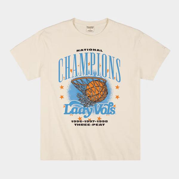 Tennessee Lady Vols 1996, 1997, 1998 National Champions Heavyweight Tee T-Shirt, Sweater, Sweatshirt, Hoodie