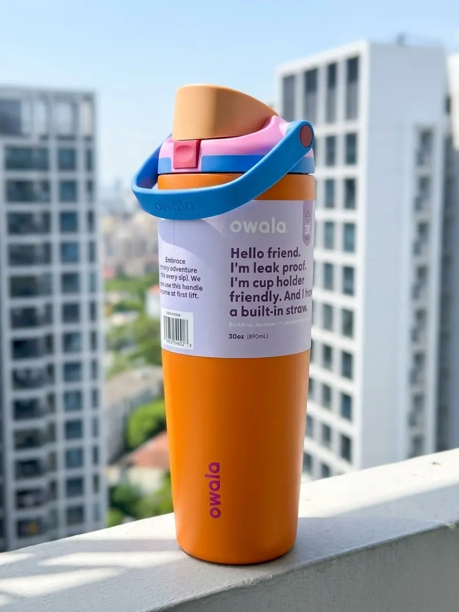 30oz Vacuum Flask, Kitchenware Drinkware for Daily Hydration freesip tumbler travel leak-proof eggstra freesip so fun gift  drink keep goose freesip silly cup reusable