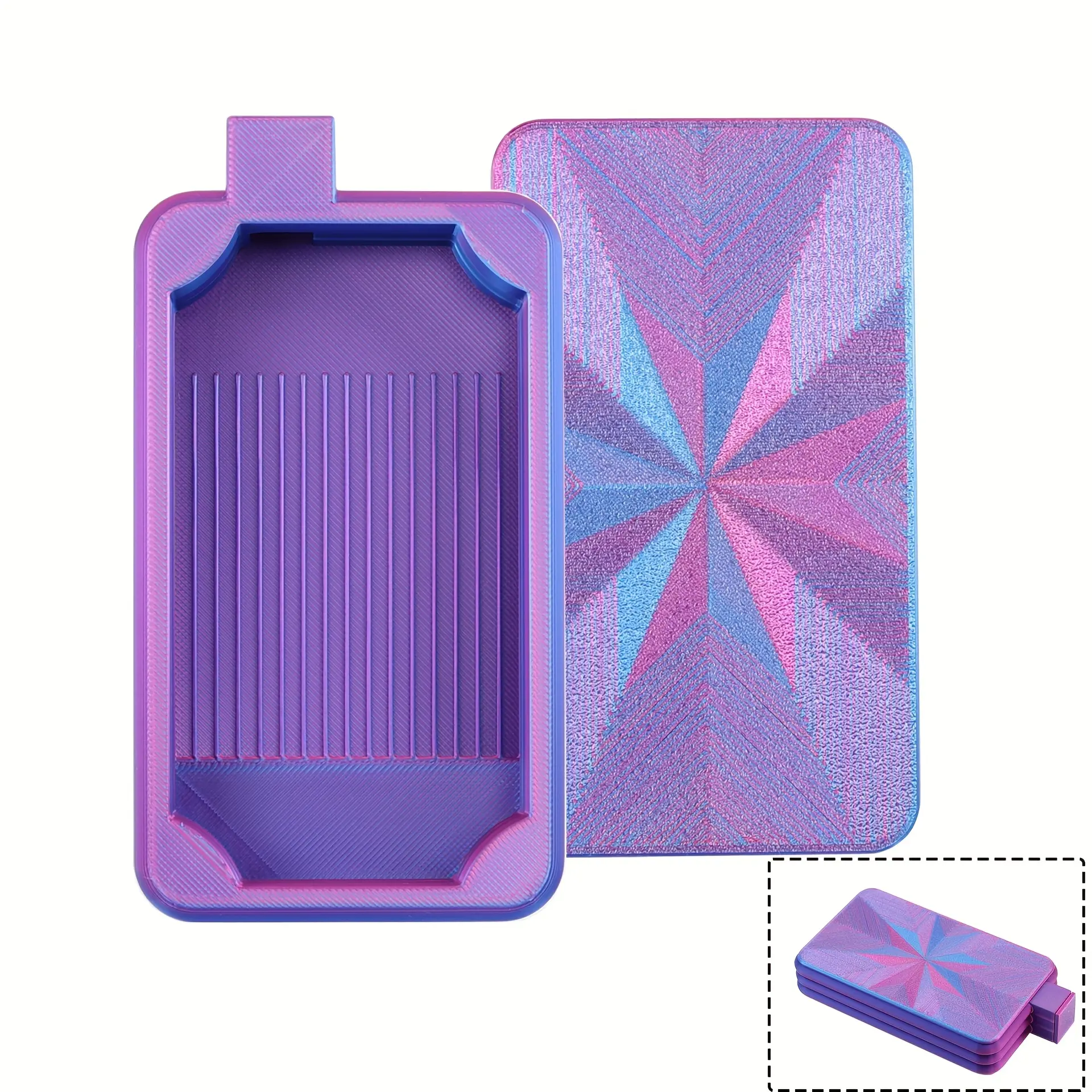 1pcs Colorful New Diamond Painting Tray with Lid, Storage Tray Design, Accessories & Tools, Suitable for 5D Diamond Painting Set