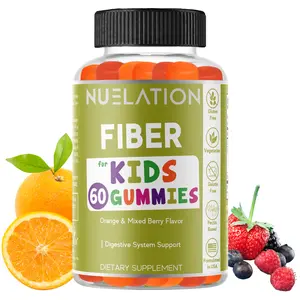 NUELATION Kids Fiber Gummies - Vegetarian, Gluten Free & Gelatin-Free - 60 Gummies