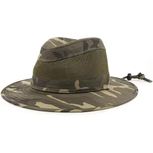 XXL XL L M Outback Hat with Wide Brim,Breathable Mesh Crown Fishing Hat,Summer Hiking Hat for Camping,Gardening
