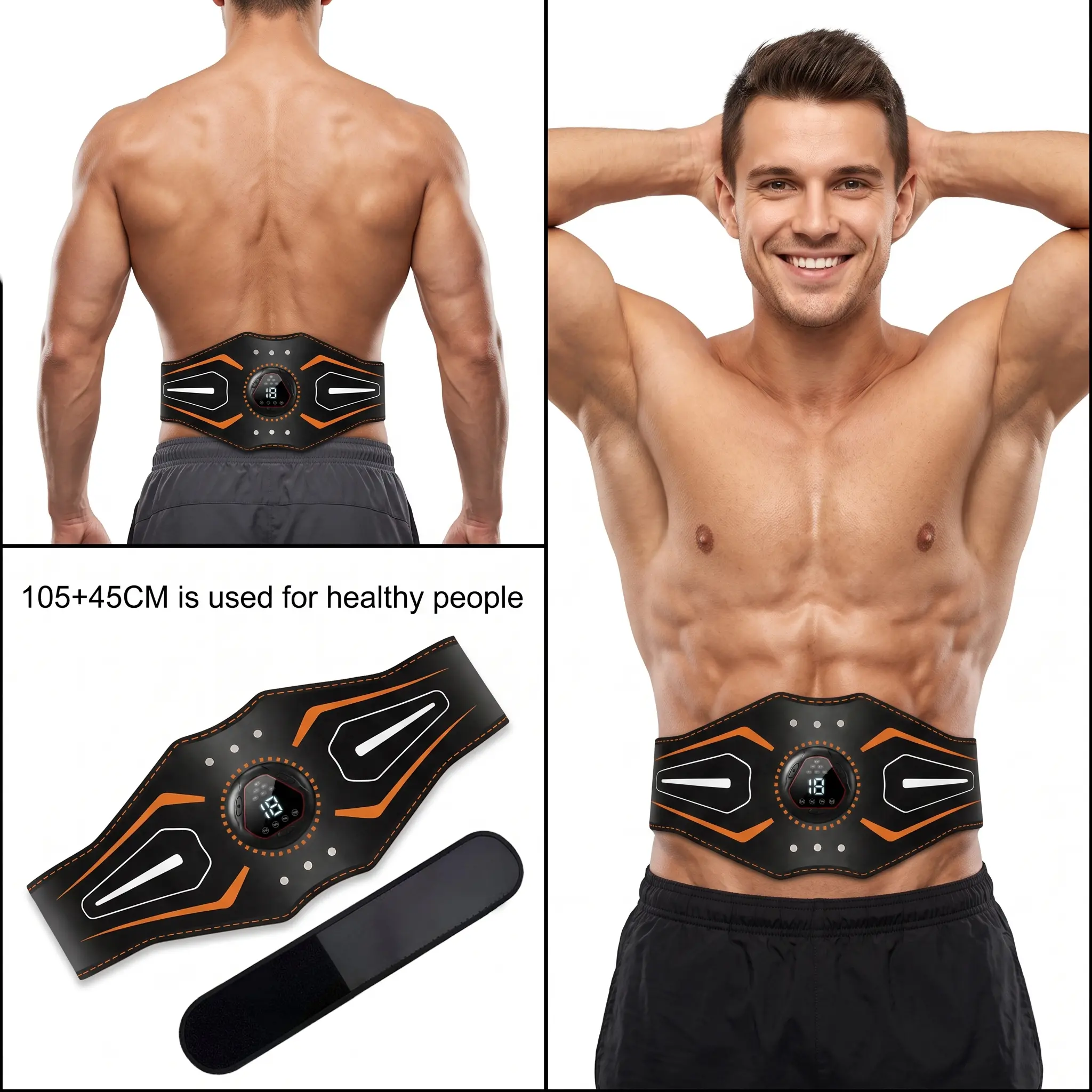 Electric Abdominal Strength Training Device - 2026 New Release At-Home Abs Waist Belt, 6 Modes, 18 Intensity Levels, Lightweight Sports & Fitness Gear for Adults, Enhance Muscle Contraction, Improve Muscle Relaxation, Strengthening Abdominal Muscles
