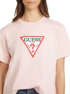 GUESS Jeans Female Boxy Iconic Tee