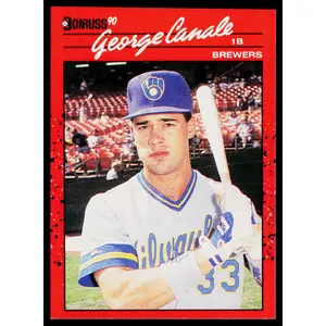George Canale 1990 Donruss #699c RC Milwaukee Brewers