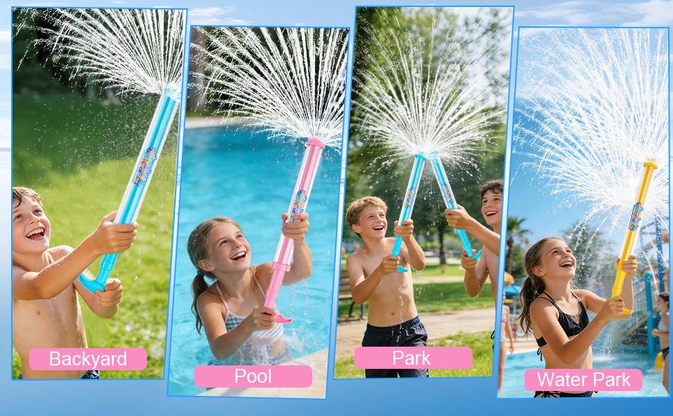 Viral Fireworks Water Gun for All Ages, Magical Burst Water Spray Toy for Family Parent-Child Play, Couples Date Fun, Friends Group Water Fights, Easy Pump Water Blaster for Pool Beach Backyard Summer Outdoor Play
