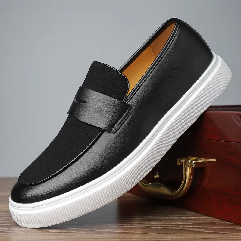 MEN'S FASHIONABLE BUSINESS LOAFER SHOES - One foot stirrup, non-slip rubber sole, all-season use