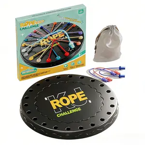 Hakimi Rope Untangling Puzzle, Multi-Level Educational Game, Valentine Cards and Thanksgiving gifts, Family Travel Party Fun for Kids & Adults