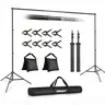 EMART Backdrop Stand 10x10ft Photo Studio Adjustable Background Stand Support kit Adjustable Tripod Support with 2 Crossbars, 8 Spring Clamps, 2 Sandbags, Carry Bag for Photography, Wedding Decor