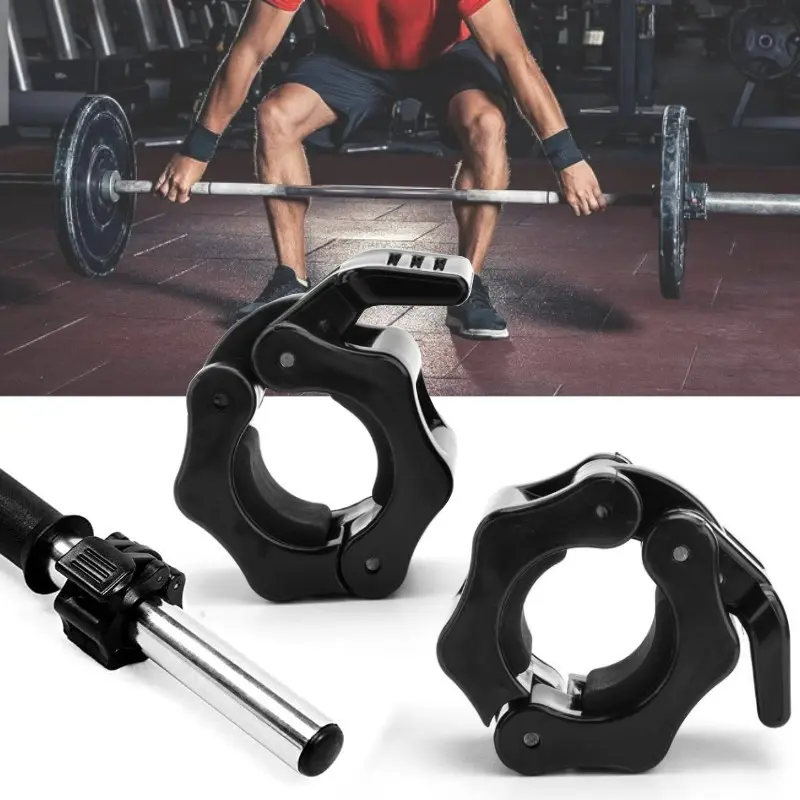 2pcs Dumbbell Bar Clamps, Durable PVC Material, Secure Locking, Fits Rod Diameter 25/28/30mm, Gym Equipment for Home Fitness Enthusiasts