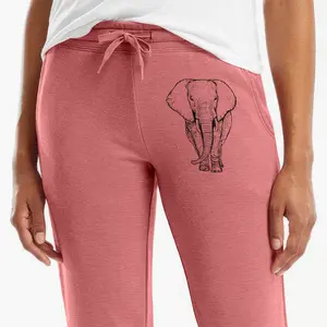 Loxodonta africana - African Elephant - Women's Cali Wave Jogger Sweatpants