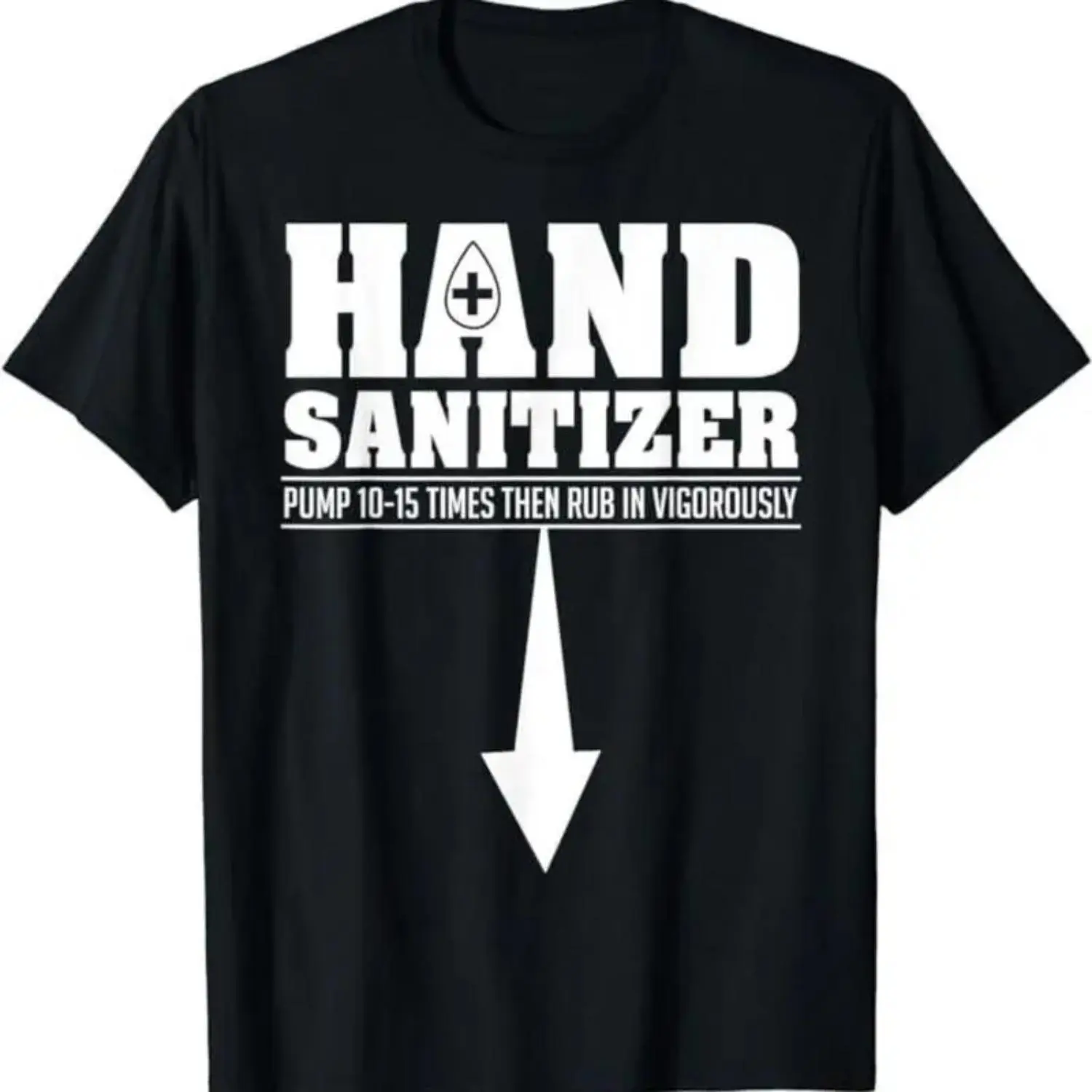 Women's Cotton Graphic Short-Sleeve T-Shirt, Funny Dark Humor Hand Sanitizer Sarcastic Dirty Jokes Casual Smooth Tops, Shortsleeve, Sarcastic Apparel