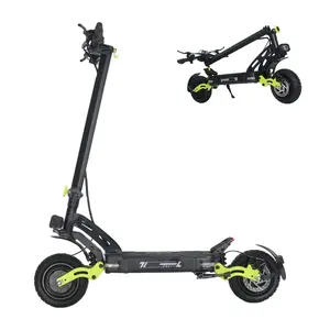 Explorinox 11-inch Off-Road Electric Scooter, 60V, 20.8Ah, Dual-Motor, 2400W, High-Speed Folding Adult Scooter with Front Rear Hydraulic Suspension, NFC Unlocking, and Long-Range Off-Road E-Scooter