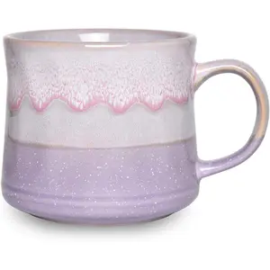 Large Ceramic Coffee Mug, Big  Cup, 7 Colors to Choose, 21 Oz, Dishwasher and Microwave Safe, 1 count (Purple)