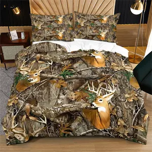 Dark printed soft and durable bedding Decorative duvet cover set, including 1 duvet cover and 1 or 2 pillowcases, without a core or pillow, suitable for gifts for teenagers and adults, modern style fashionable bedroom bed decoration