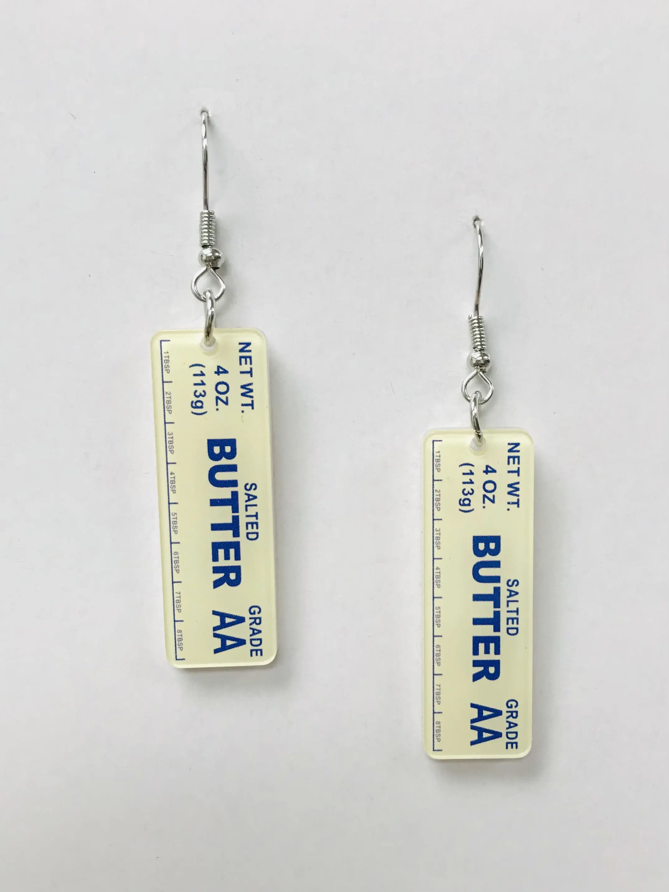 Stick of butter earrings