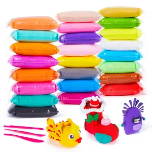 Magic Modeling Clay, 24 Colors with Sculpting Tools, Non-Toxic Self Drying Soft Clay for Kids and Adults, Gift for Boys and Girls