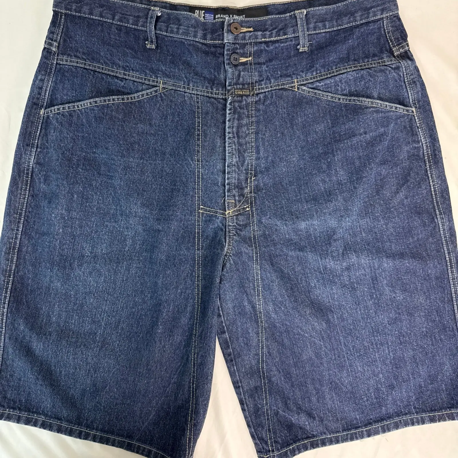 Vintage Y2K Marithé Francois Girbaud Men Baggy Skater Wide Leg Denim Shorts 40”