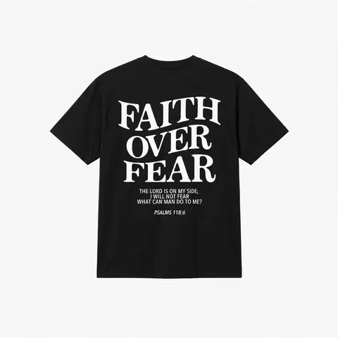 Women's Christian Graphic Hoodie - Faith Over Fear Slogan Pullover Sweatshirt for Lady, Casual Tops, Hoodies for Women