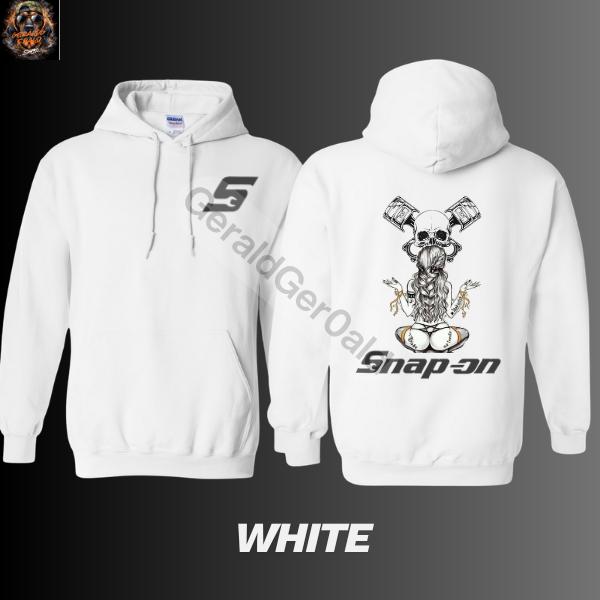 [Collection] Hoodie - T-shirt with skull design, Mechanic print hoodie, Sweatshirt with car piston design, Unisex pullover for car enthusiasts.