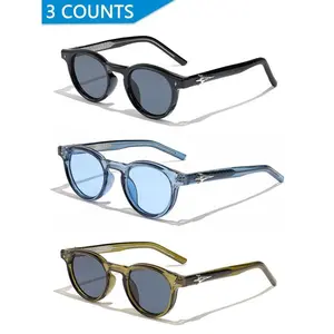 Fashionable Vintage Polarized Square Glasses, Trendy Casual Lightweight Durable Sunglasses for Women & Men, Fashion Accessories for Everyday Use and Outdoor Activities