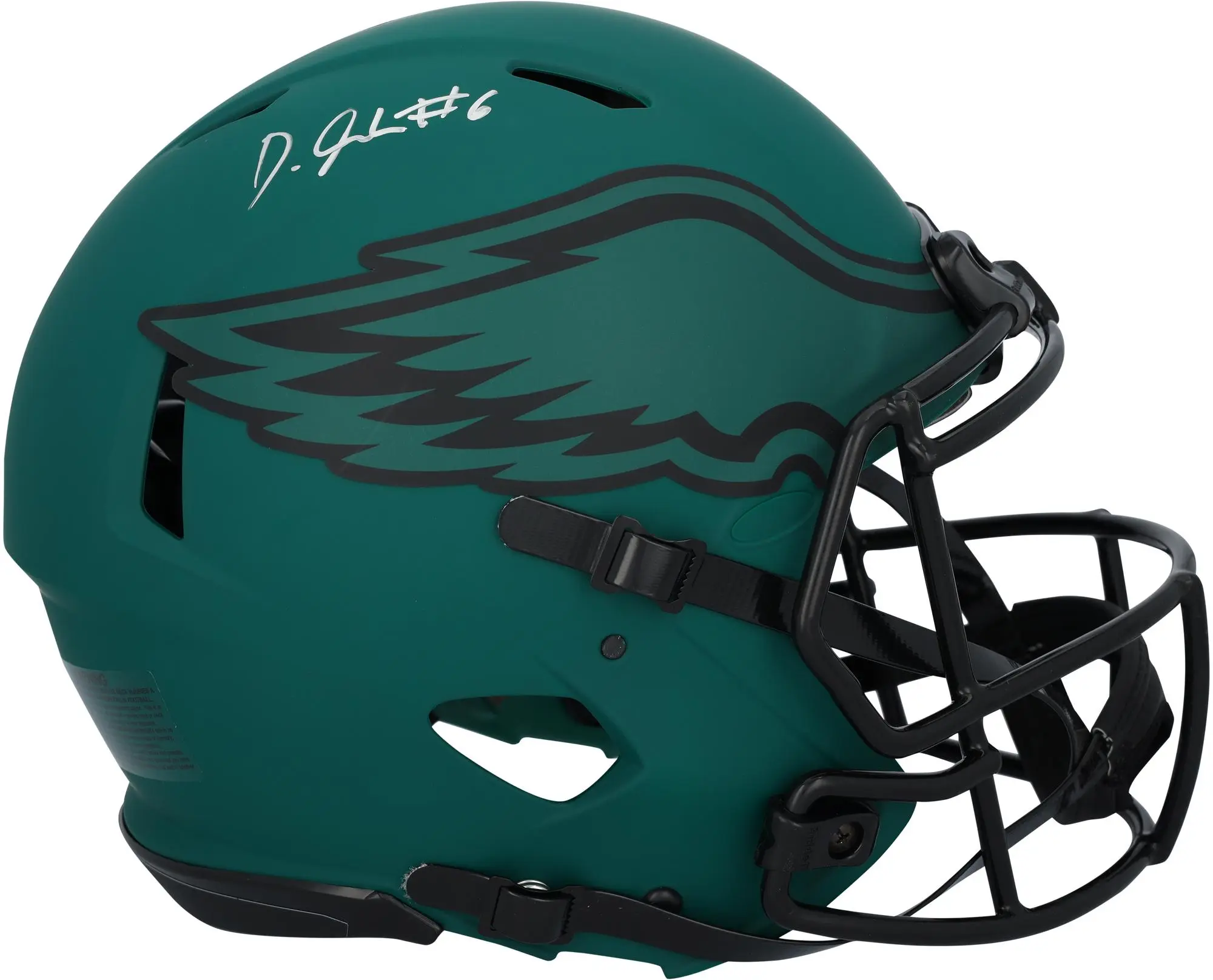 DeVonta Smith Philadelphia Eagles Autographed Riddell Rave Speed Authentic Helmet - Fanatics Authentic Certified