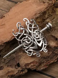 Vintage Viking Irish Hairpin Clip, Trendy Celtic Knot Hair Stick, Nordic Norwegian Hair Accessories for Parties, Perfect Valentine's & Birthday Gift