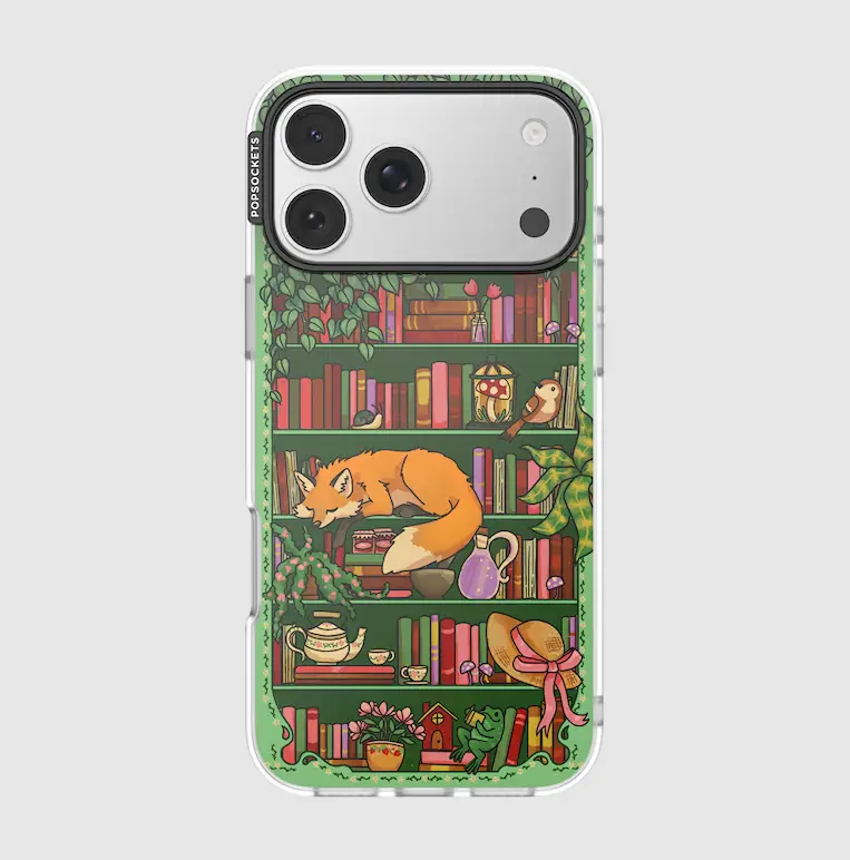 MagSafe Compatible Protective Case for iPhone 17 Pro Max - Stylish Storied Shelves Green Design, Handheld Access Compatibility, Popsocket Support, MagSafe Integration, Magsafe Compatible With Magsafe